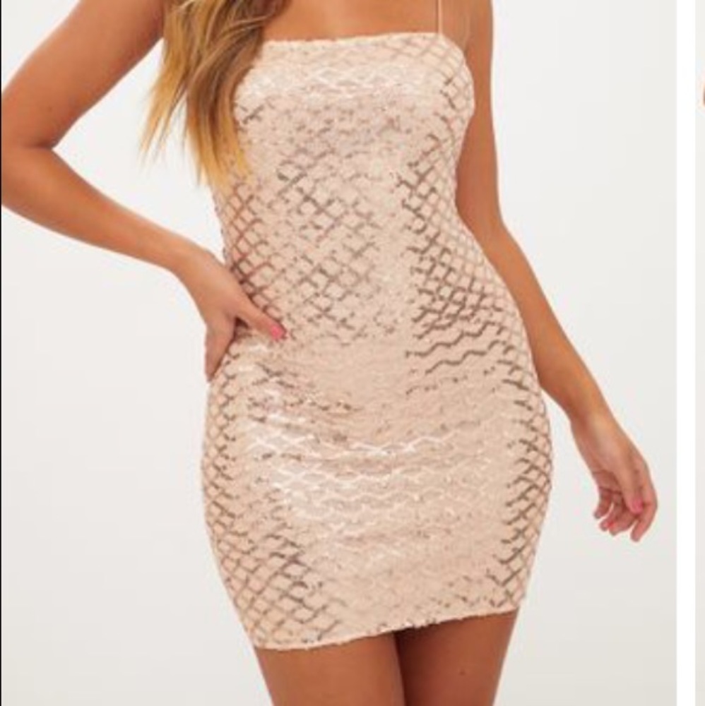 Rose gold dress
